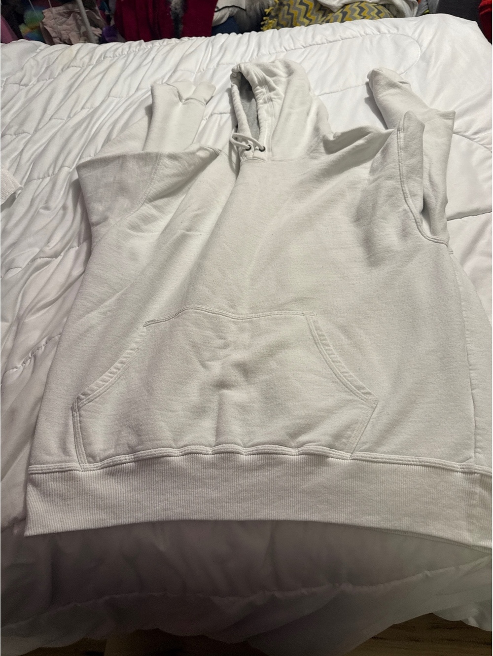 Champion Authentic Athleticwear White Pullover Hoodie XL